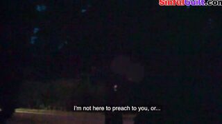 Big Boobed pickedup european sexy rides dick inside this outdoor van