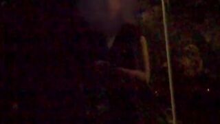 Big Boobed pickedup european sexy rides dick inside this outdoor van