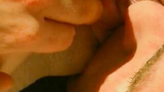 Vulgar dark haired has hardcore 3 way with a young
