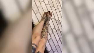 Legs want to crumple the cock