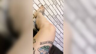 Legs want to crumple the cock