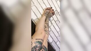 Legs want to crumple the cock