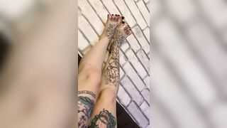 Legs want to crumple the cock