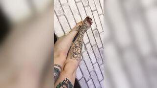 Legs want to crumple the cock