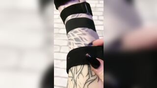 Legs want to crumple the cock