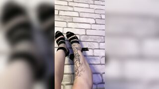 Legs want to crumple the cock