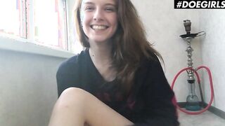 DOEGIRLS - Adorable Eighteen Sienna Kim Finger Fuck Her Cunt At Home