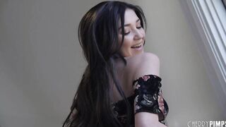 Skinny 18 Year Old Licks Nuts And Blows Cock Before Doggy Style Sex