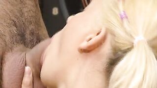 Huge big titted blonde loves anal sex