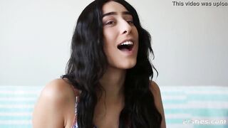 Adorable Beauty Fists a Beauty Dark Haired