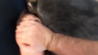 Daughter lays with daddy into his bed and gets fuck and creampied accidentally