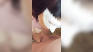 Long dick into my fiance mouth