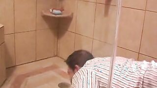 Blonde nasty shrew with huge knockers and round ass