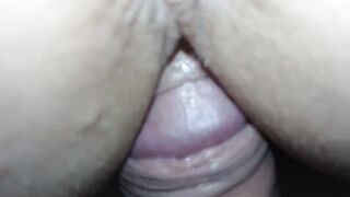 Cumshot her cunt when she's wearing pink lingerie
