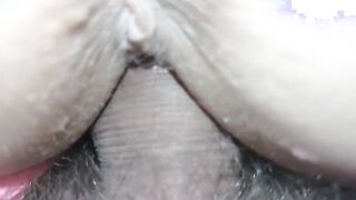 Cumshot her cunt when she's wearing pink lingerie