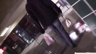 pov blonde whore eats cock