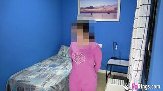 Caught by roommate blowing a african penis at her bedroom!!