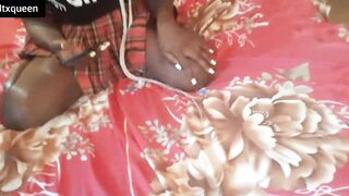Can't got enough of my bf long ebony penis(see full inside red)