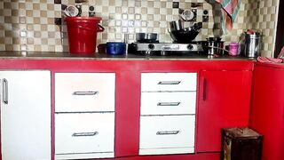 I banged my maid after hot tub. Into kitchen