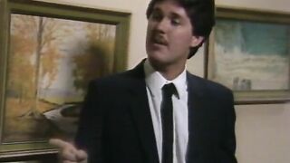 Vintage stud fucks long breasted dark hair and Bae blonde
