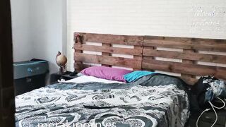 I crazy her cunt with cum for my whore maid