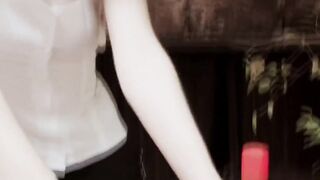 Russian teenagers Ivy give dick grind with mouth and twat