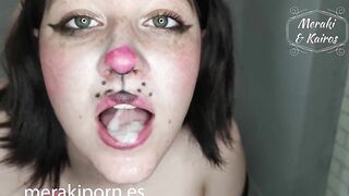Compilation of cum inside mouth swallowed and spit