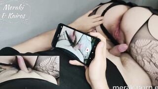 I fill her vagina with cum and then she jizzes