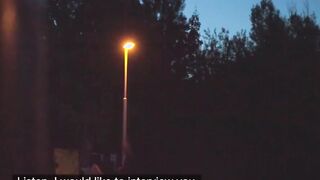 Publicly pulled beauty cockriding inside van during naughty session