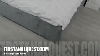 Sata Jones Barely Survives Raw Anal Fucking with cummed!