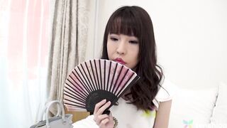 Aya comes to our Japanese love hotel and agrees to interview to be a JAV into our Japanese porn site - See her strip nude 1st time on camera pt two
