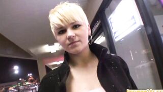 pov blonde whore claudia downs eats penis