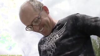 shy preggo cunt with mouth outdoors cuckold plowed