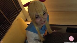 【Hentai Cosplay】 Adorable sch0ol uniform cosgirl offer Bae blow job and make him finished by her hand! - Intro