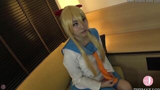 【Hentai Cosplay】 Adorable sch0ol uniform cosgirl offer Bae blow job and make him finished by her hand! - Intro