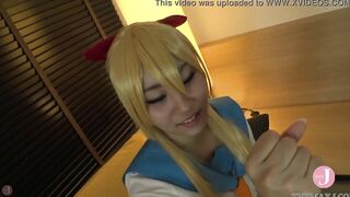 【Hentai Cosplay】 Adorable sch0ol uniform cosgirl offer Bae blow job and make him finished by her hand! - Intro