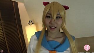 【Hentai Cosplay】 Adorable sch0ol uniform cosgirl offer Bae blow job and make him finished by her hand! - Intro