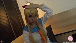 【Hentai Cosplay】 Adorable sch0ol uniform cosgirl offer Bae blow job and make him finished by her hand! - Intro