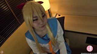 【Hentai Cosplay】 Adorable sch0ol uniform cosgirl offer Bae blow job and make him finished by her hand! - Intro