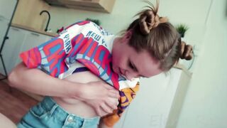 Step Sister Seduced Brother And Made Him Cum Right Before Cougar Comes Home - Elena Ross