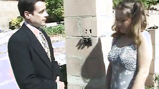 Freaky 18 gets banged outside