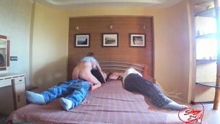 Sex Fantasy Robber Fucks me and my Hubby doesn't Notice