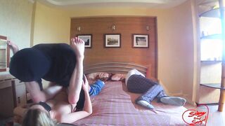 Sex Fantasy Robber Fucks me and my Hubby doesn't Notice