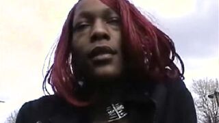 African having fun with her brownie