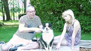 Gf and sugar daddy have stunning sex with jizzed into mouth