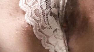 Teenagers dark hair masturbates Cutie and willing cunt alone