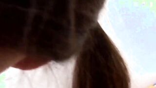 Alone on the bed making snatch enjoy with sex dildo and finger fucked