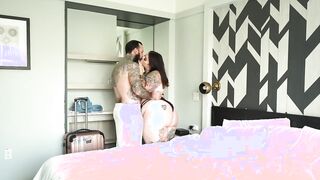 Cheating BBW Fiance Sugarbooty FUCKS Hotel Guest Steven!!!