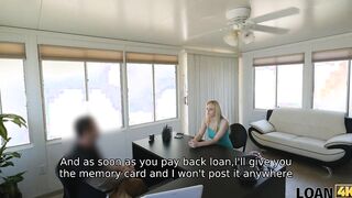 LOAN4K. Stripper shows the bank manager how well she can move her body