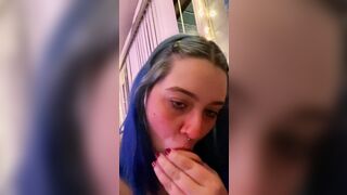 Egirl LOVES Blowing Penis So Much She Resorts To Dildos!